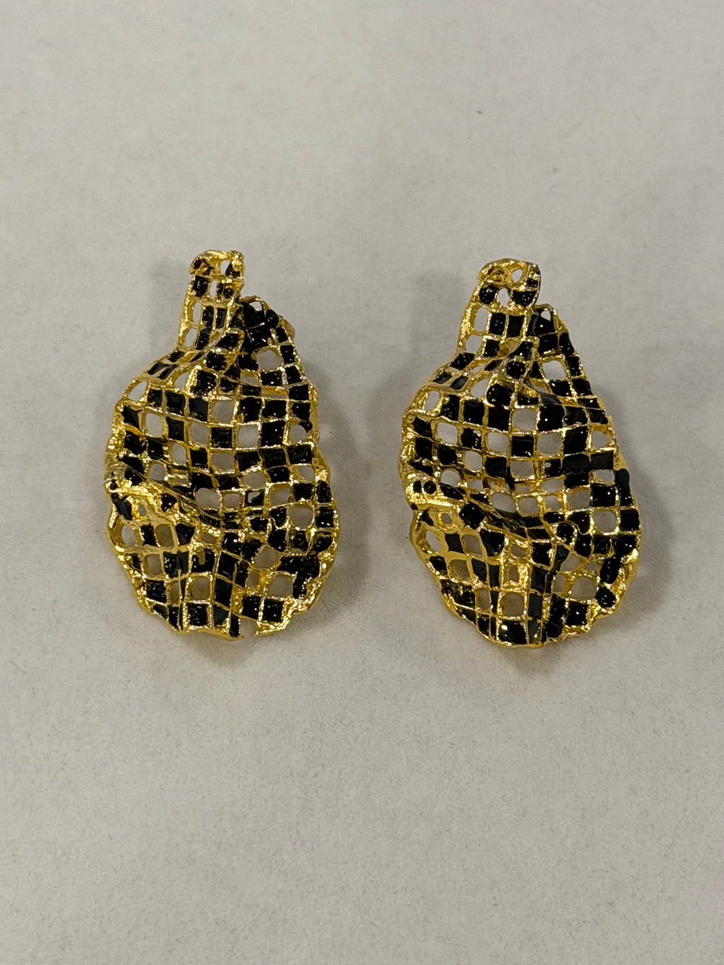Honeycomb Stud Earrings - Small