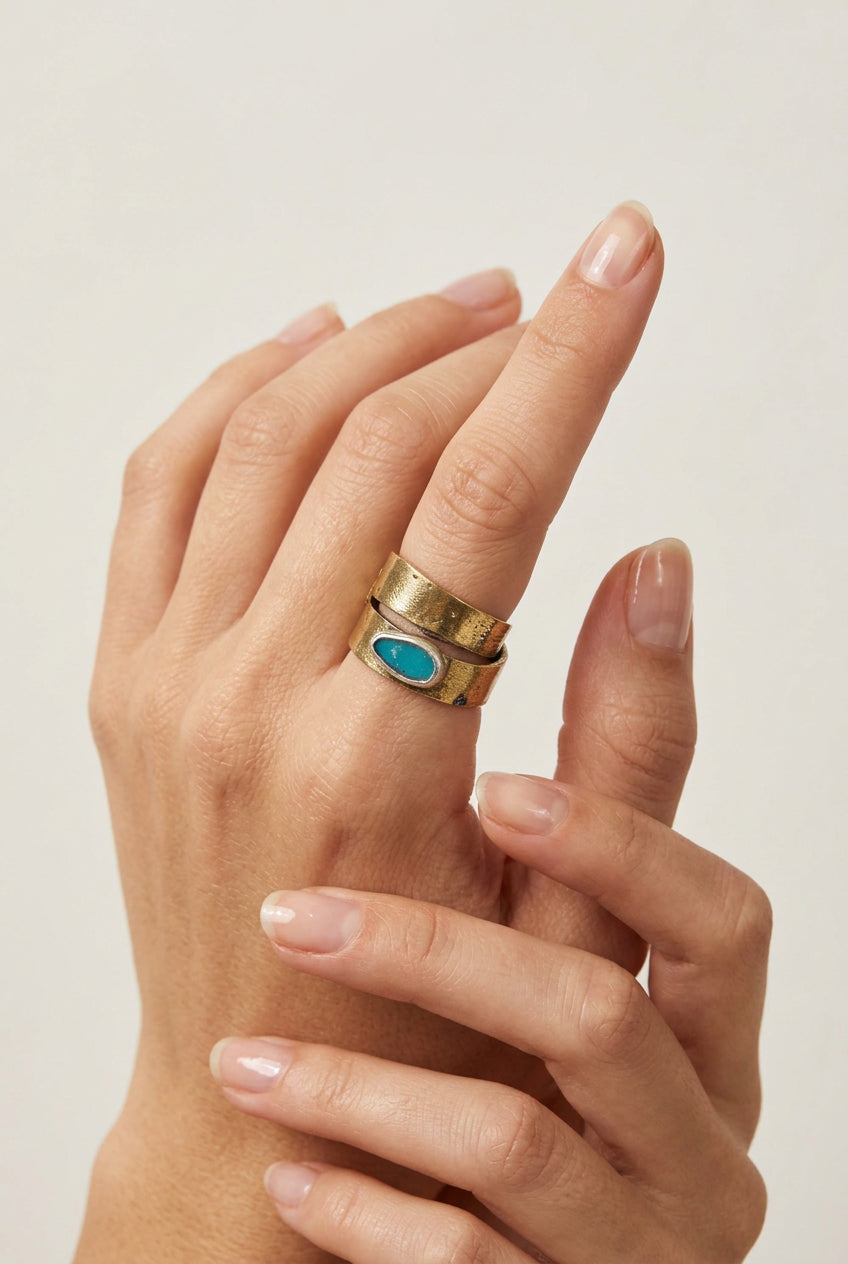 2 in 1 Gold Ring