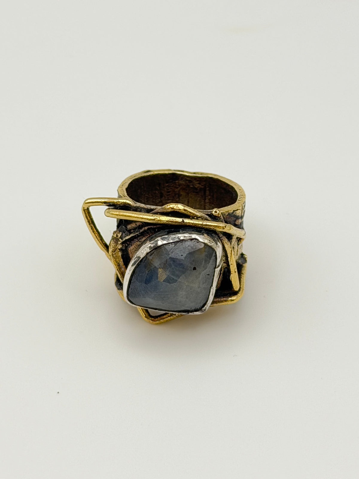 Asymmetric Gold Ring