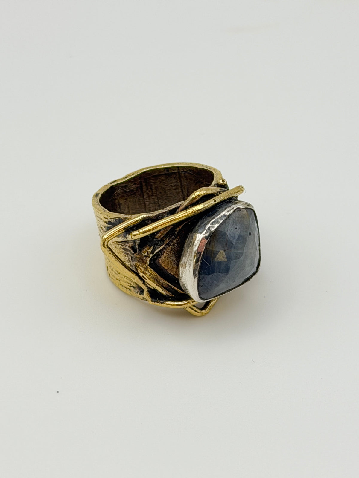 Asymmetric Gold Ring