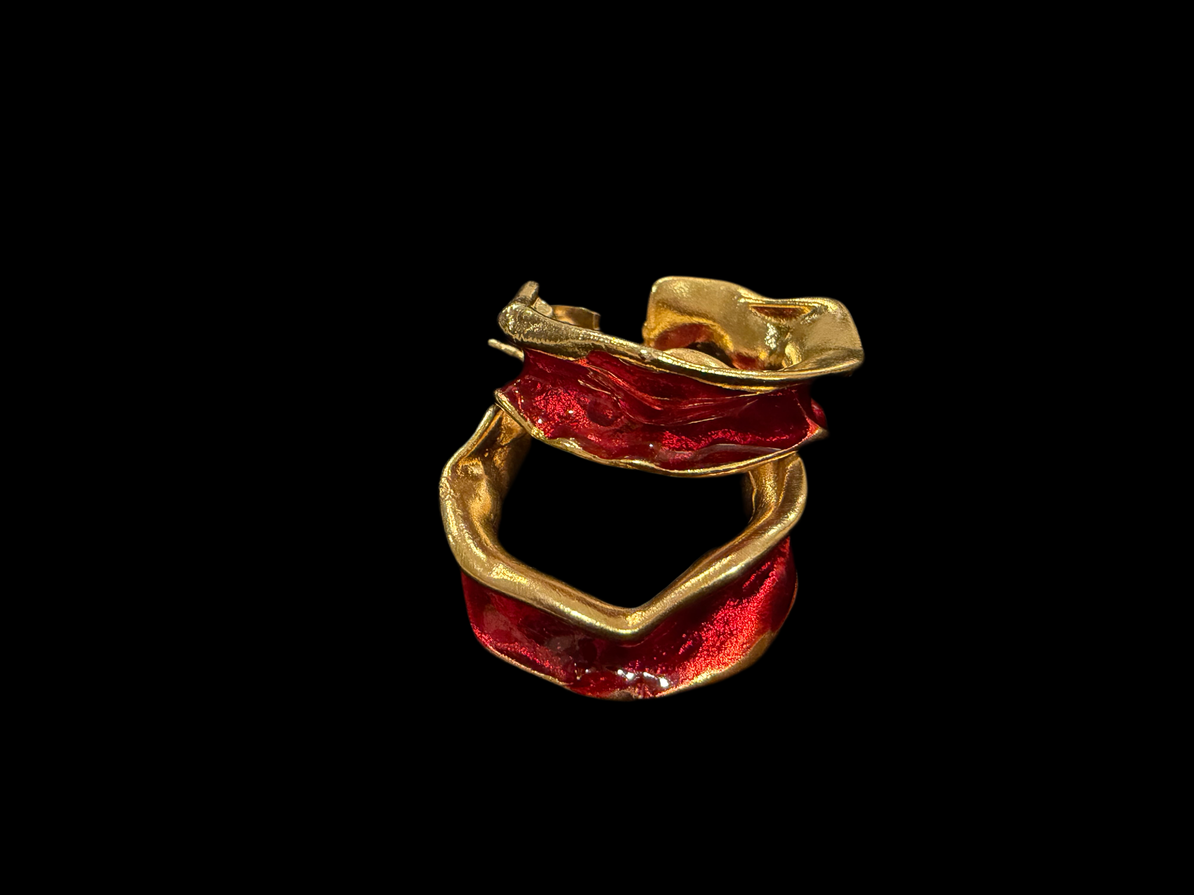 Enamel Stud Earrings