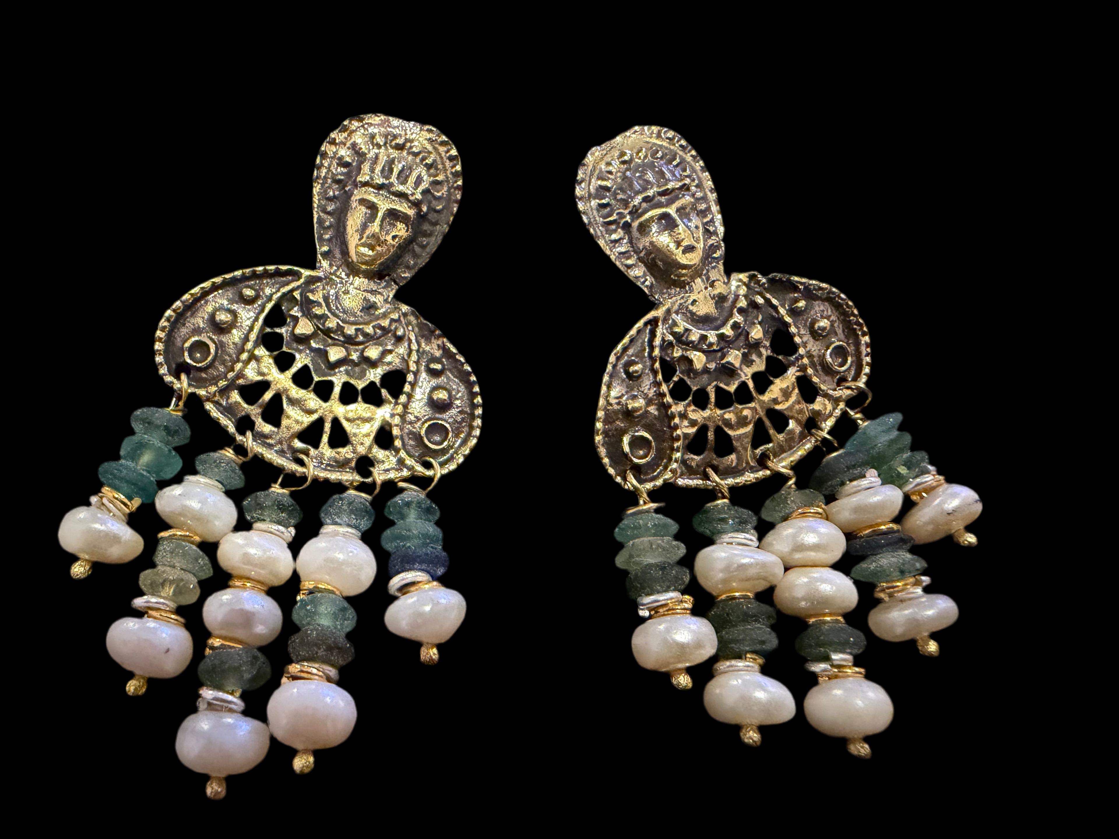 Byzantine Muse Drop Earrings