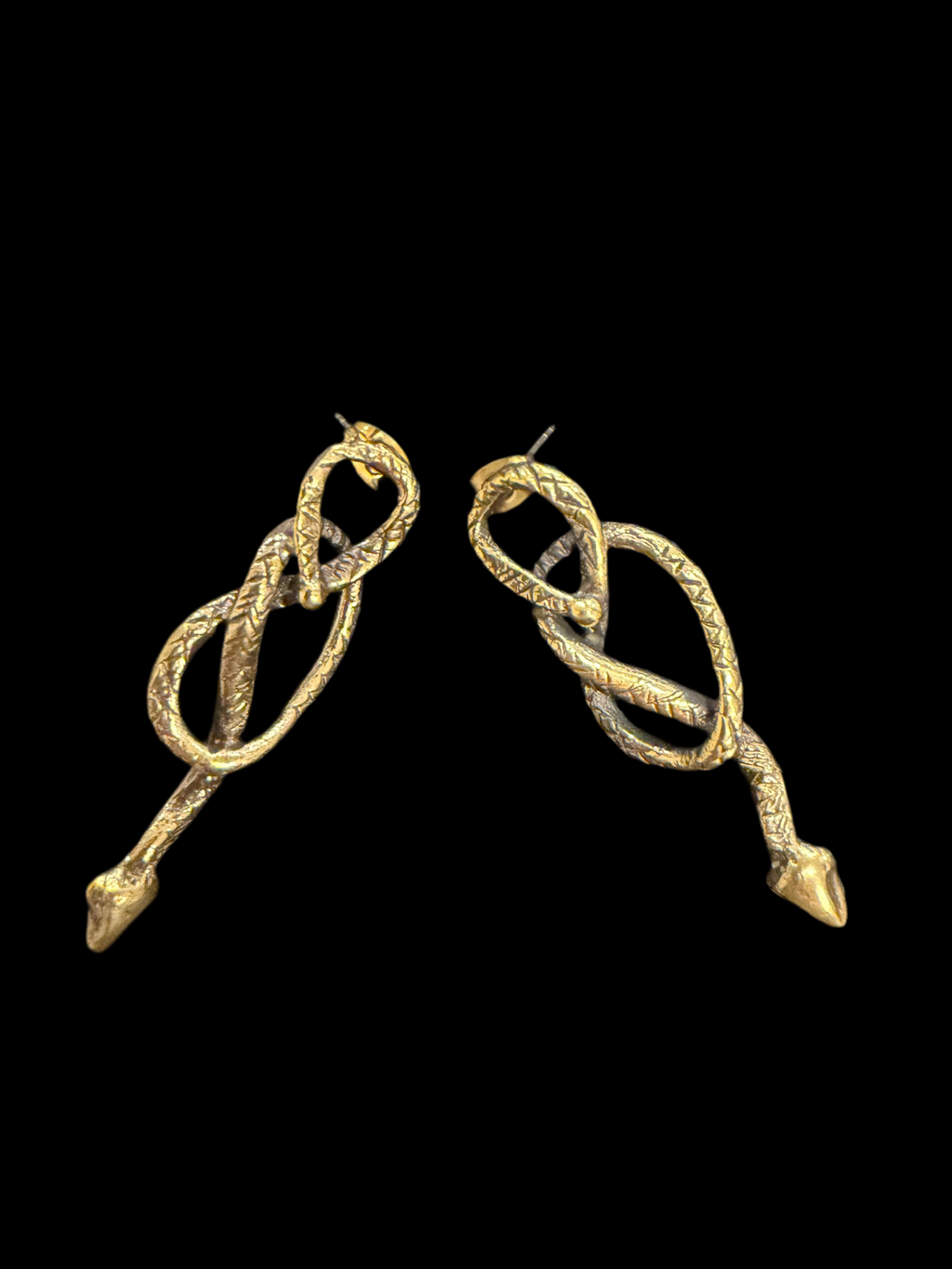 Serpent Knot Stud Earrings