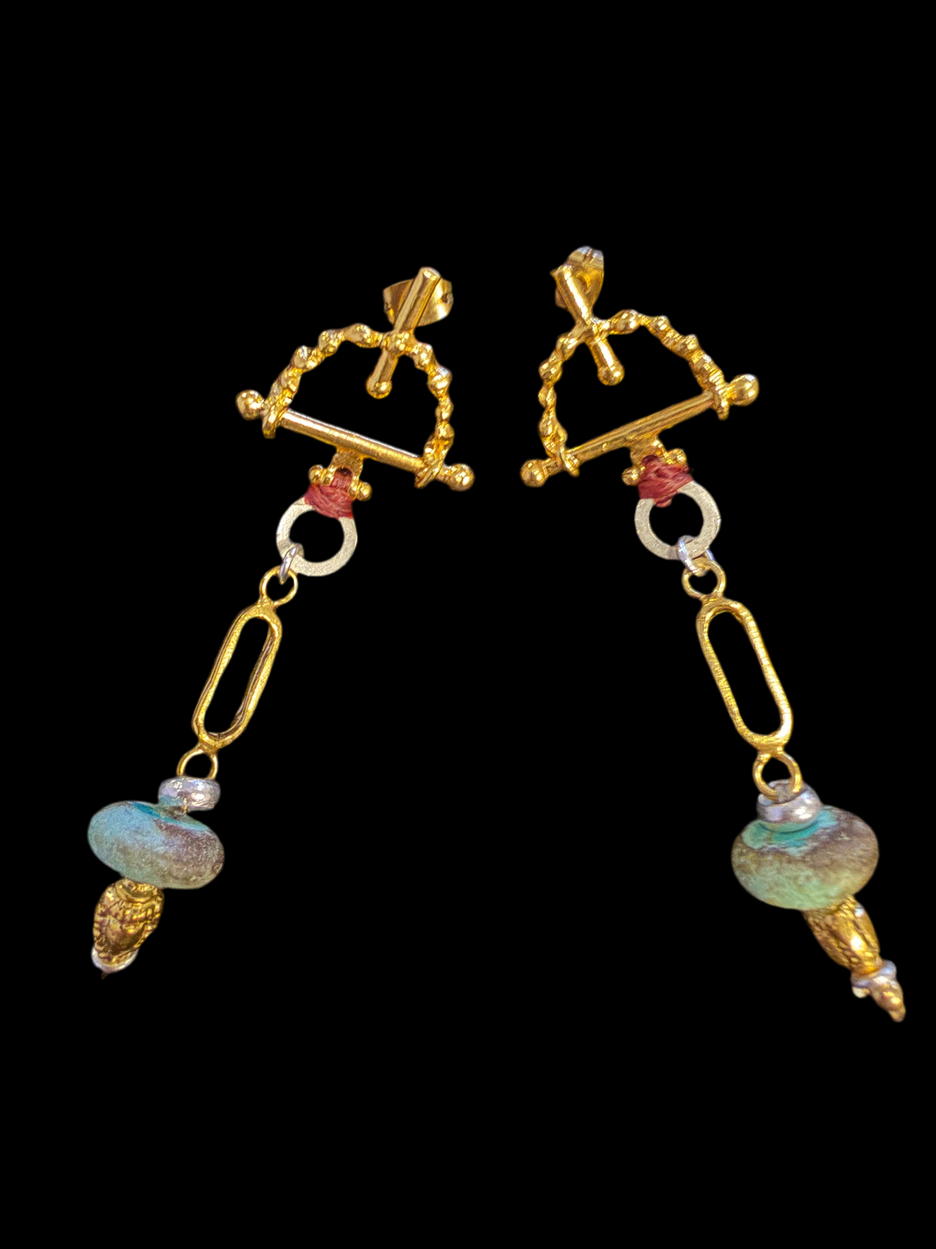 Relic Pendant Drop Earrings