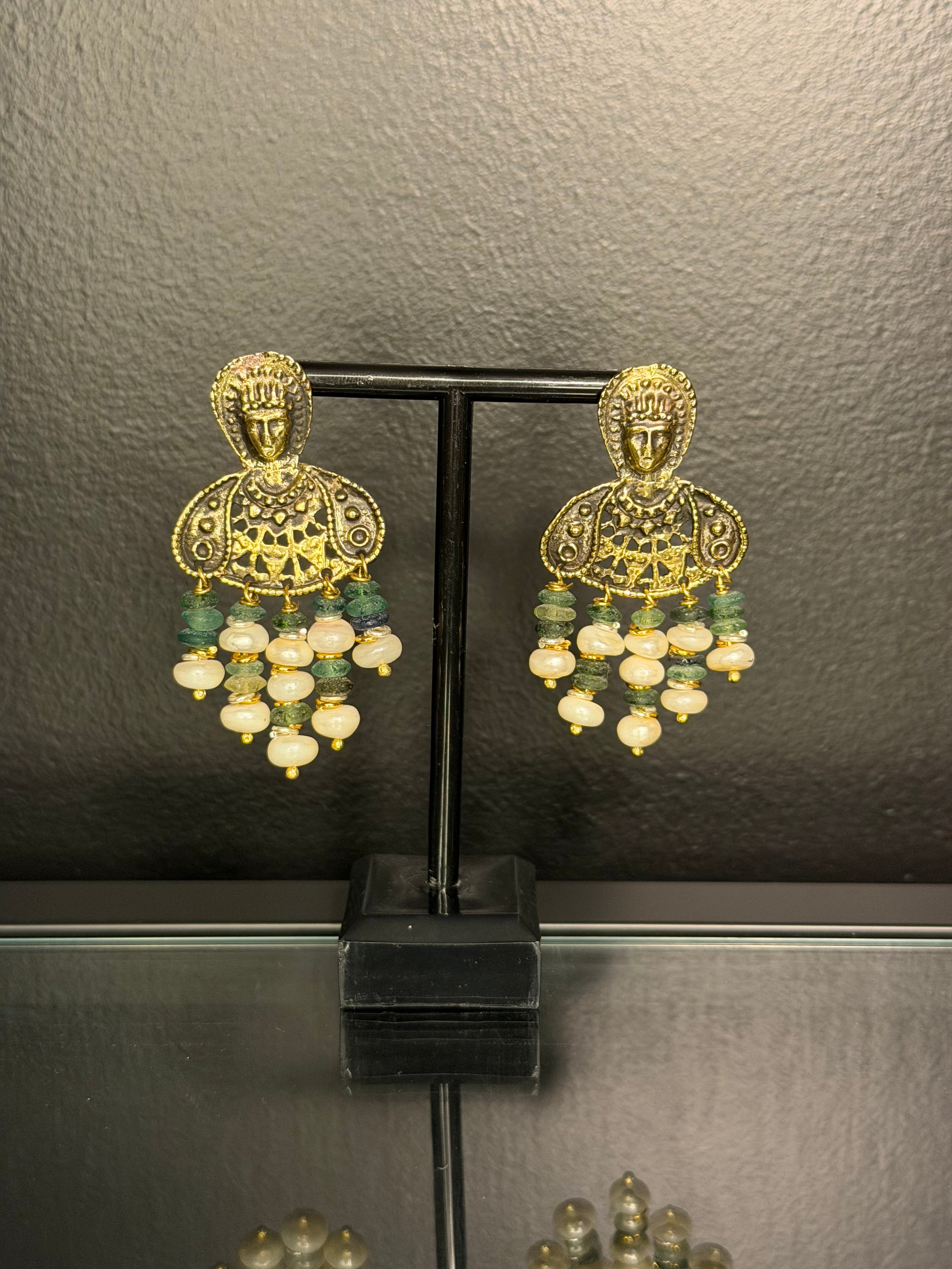Byzantine Muse Drop Earrings