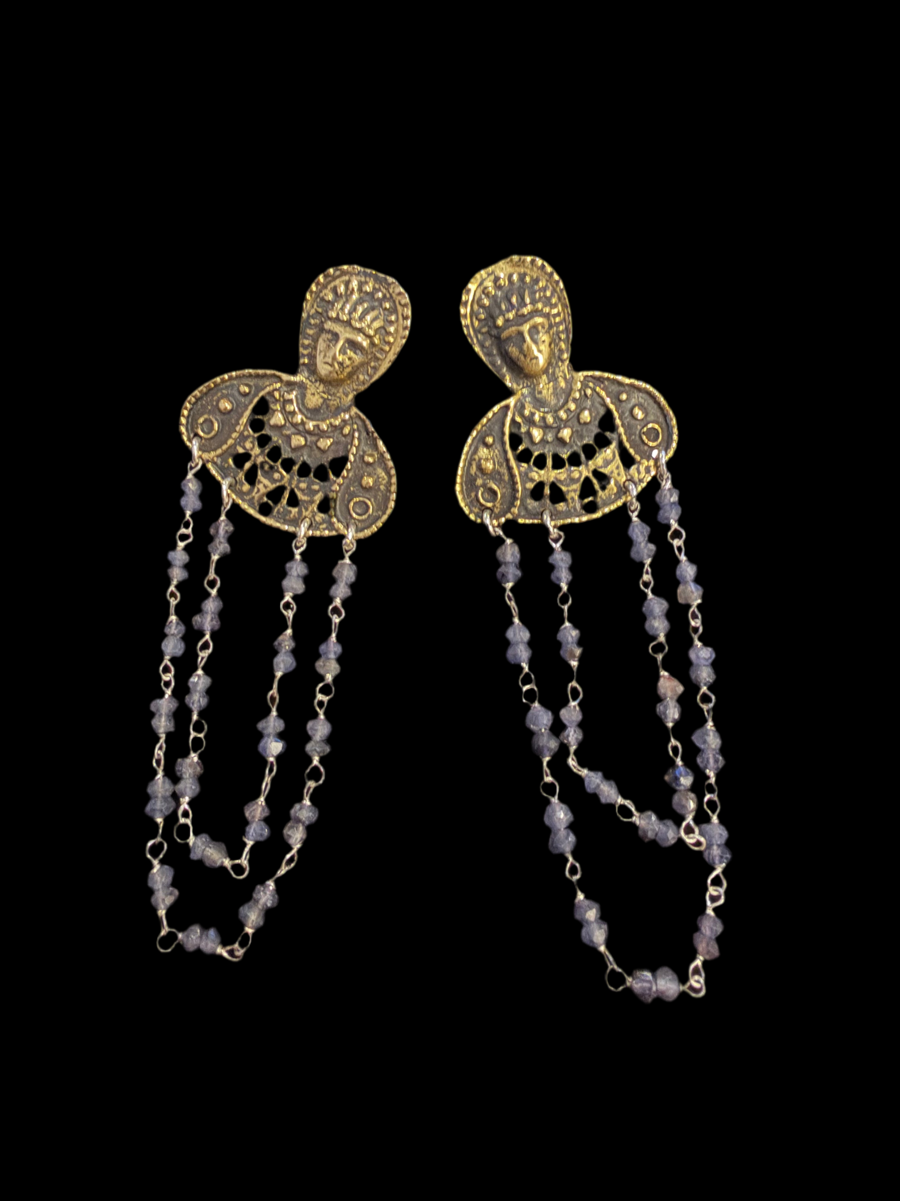 Byzantine Muse Drop Earrings