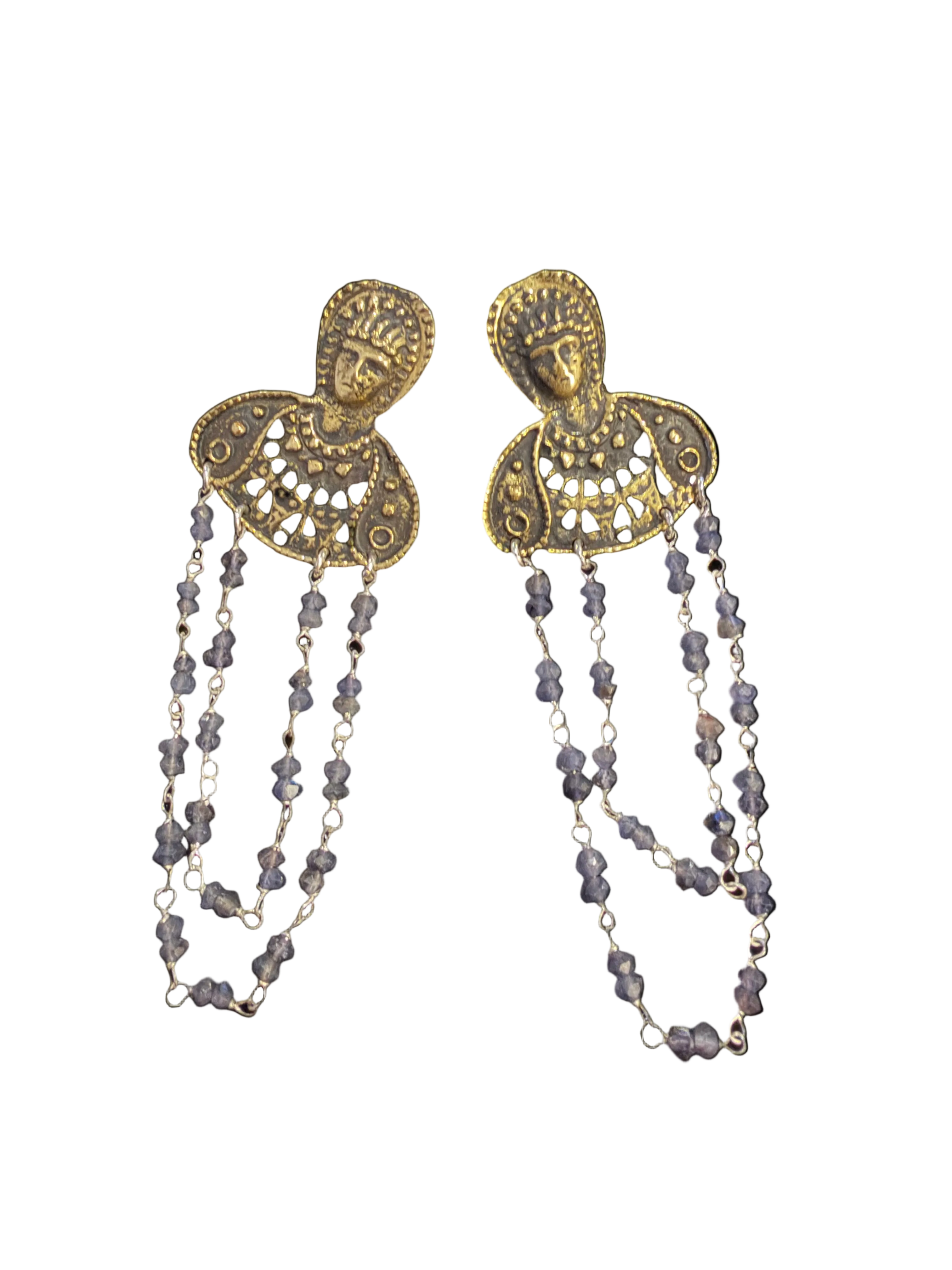 Byzantine Muse Drop Earrings