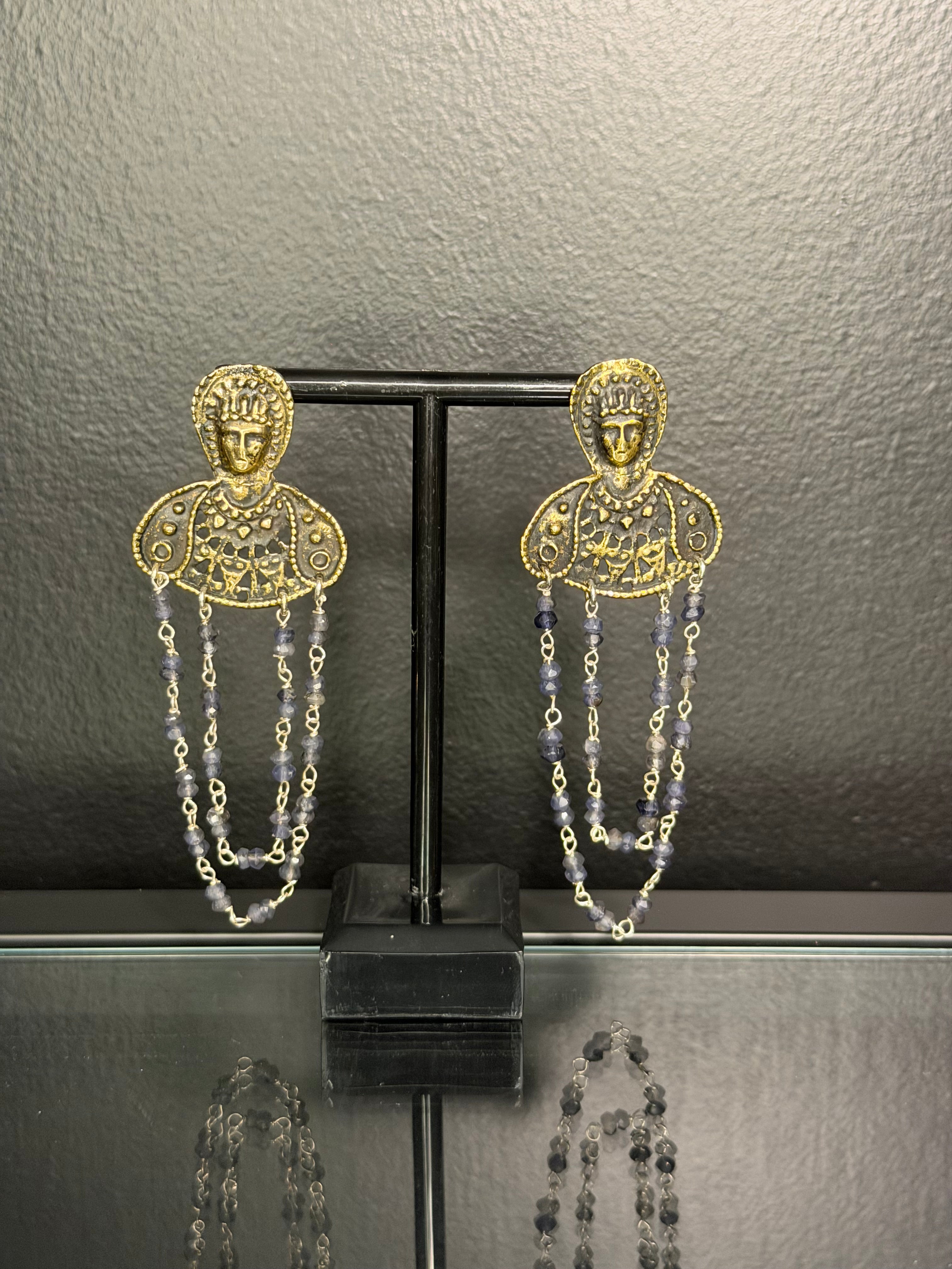Byzantine Muse Drop Earrings