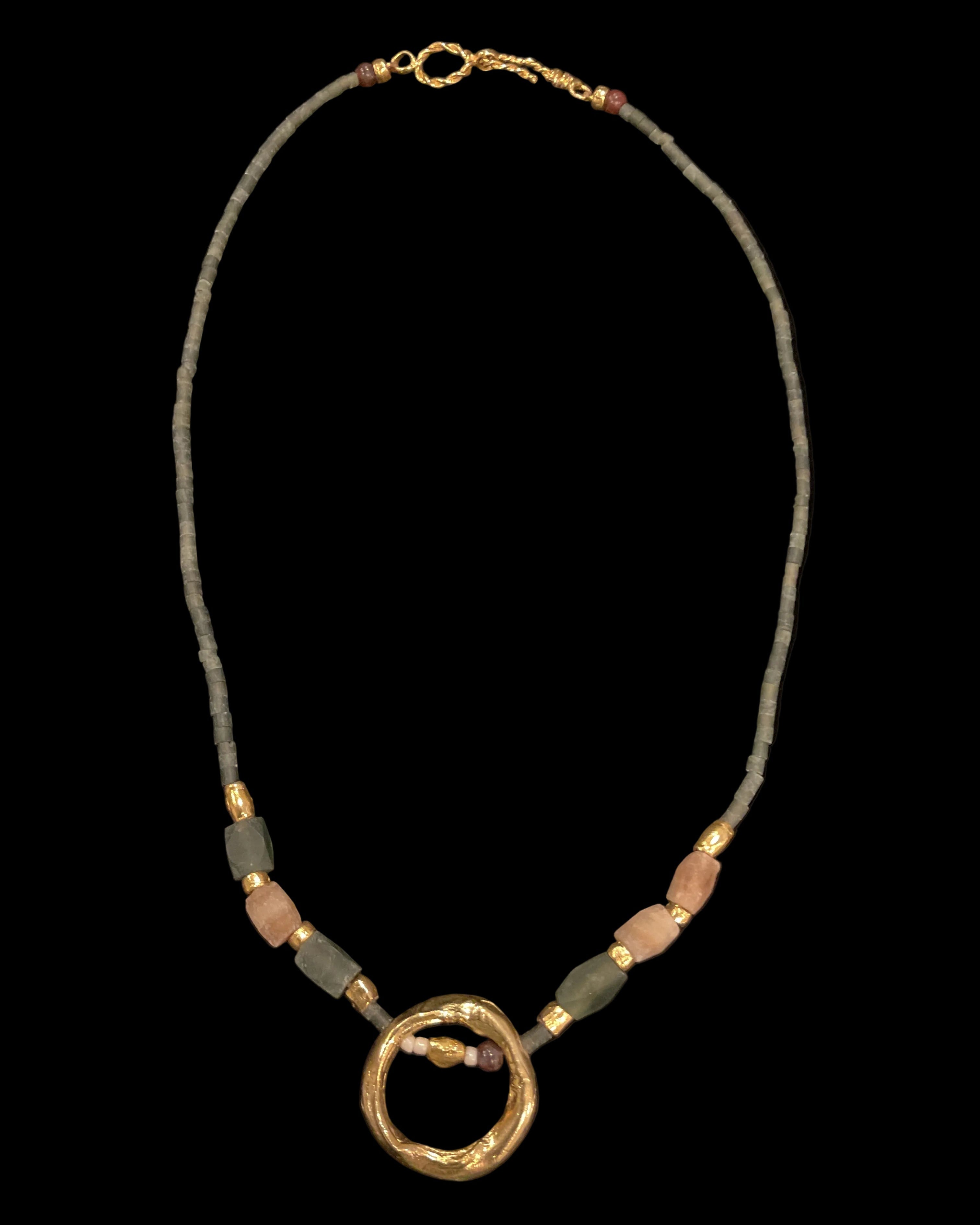 Earthline Circle Pendant Necklace