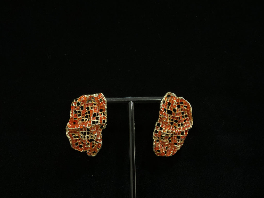Honeycomb Stud Earrings