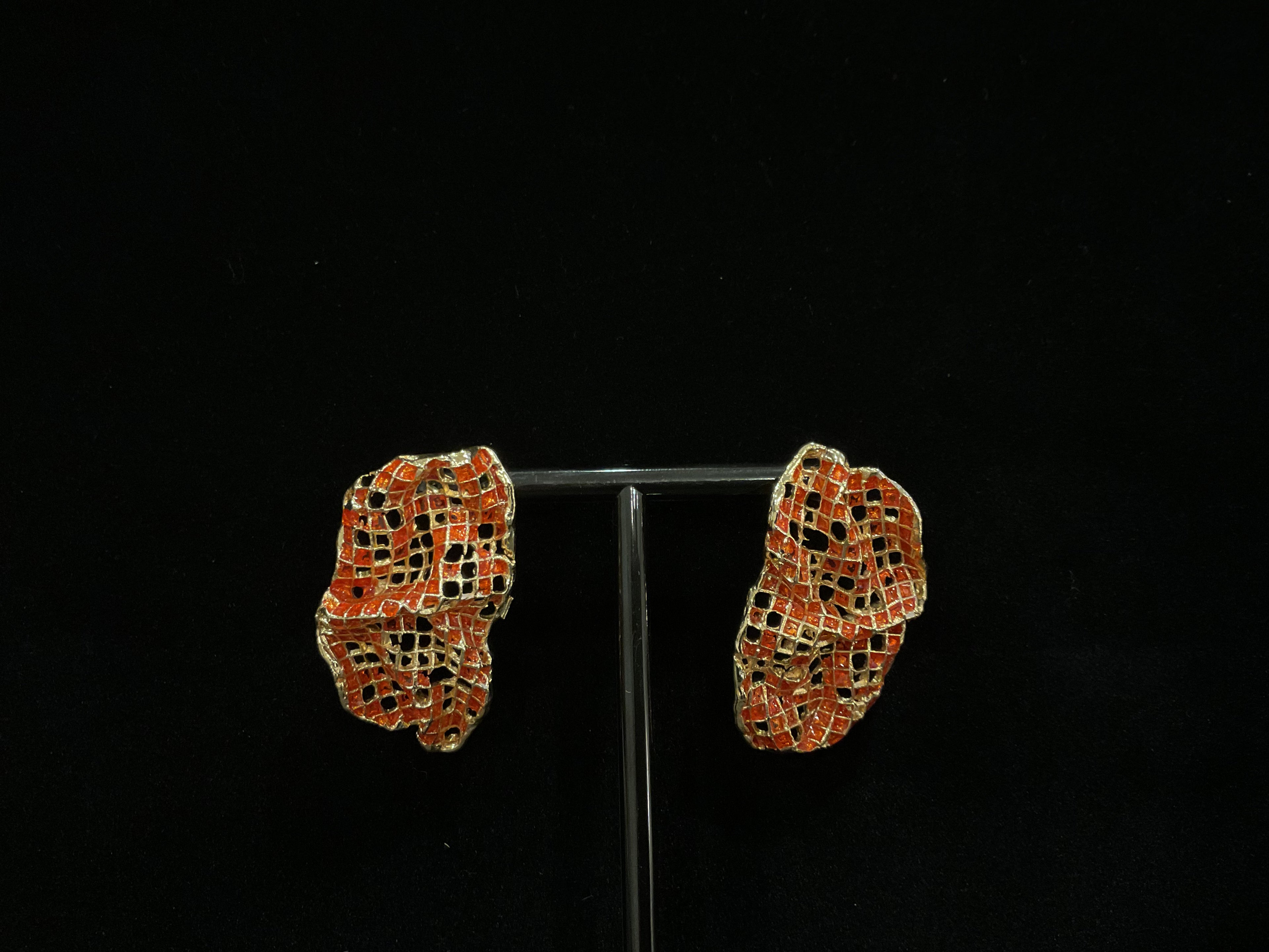Honeycomb Stud Earrings