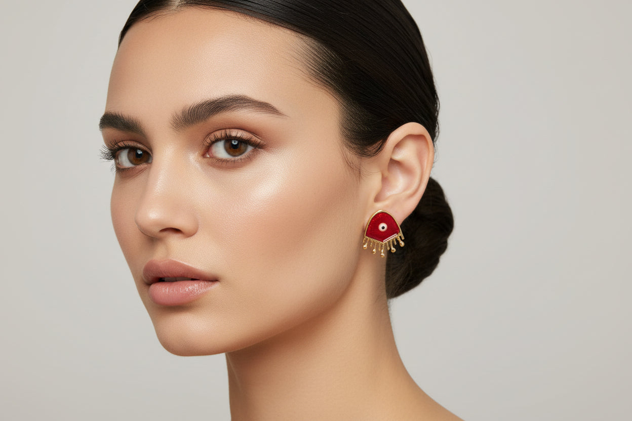 Evil Eye Stud Earrings