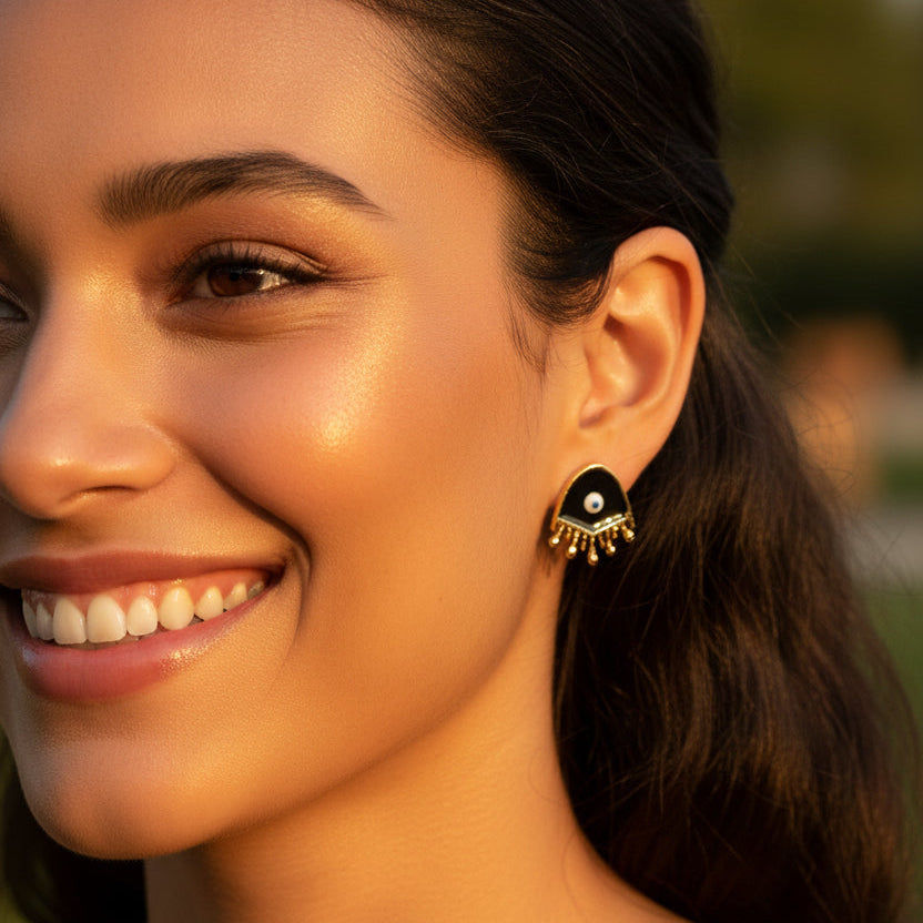 Evil Eye Stud Earrings