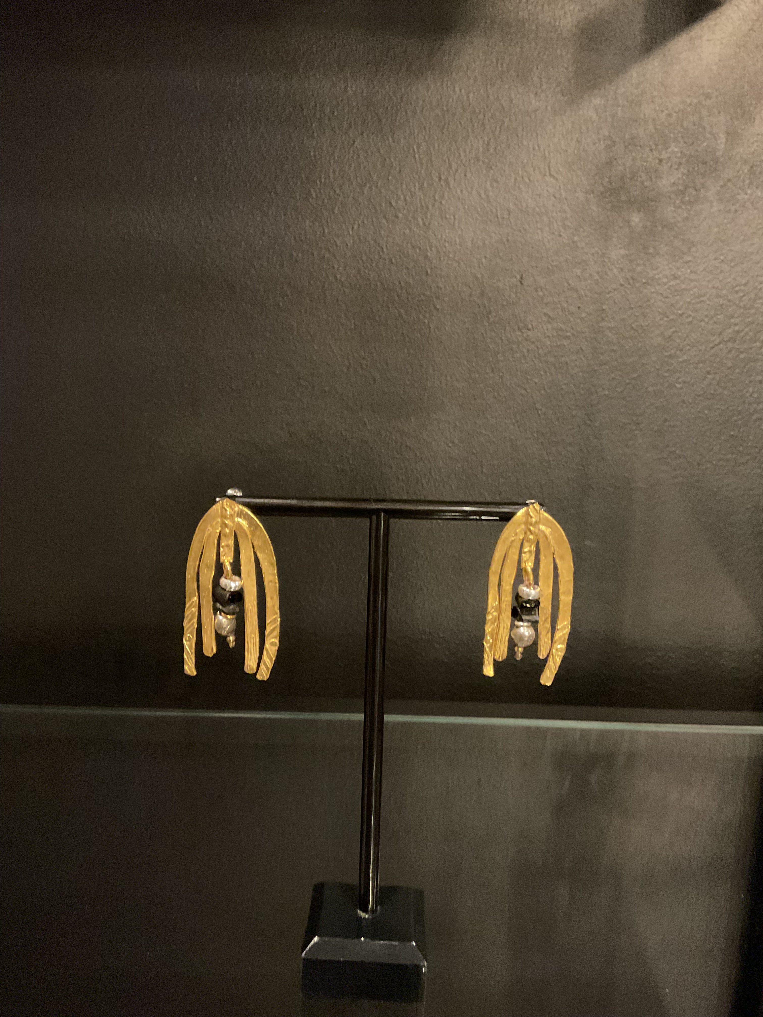 Golden Arc Earrings