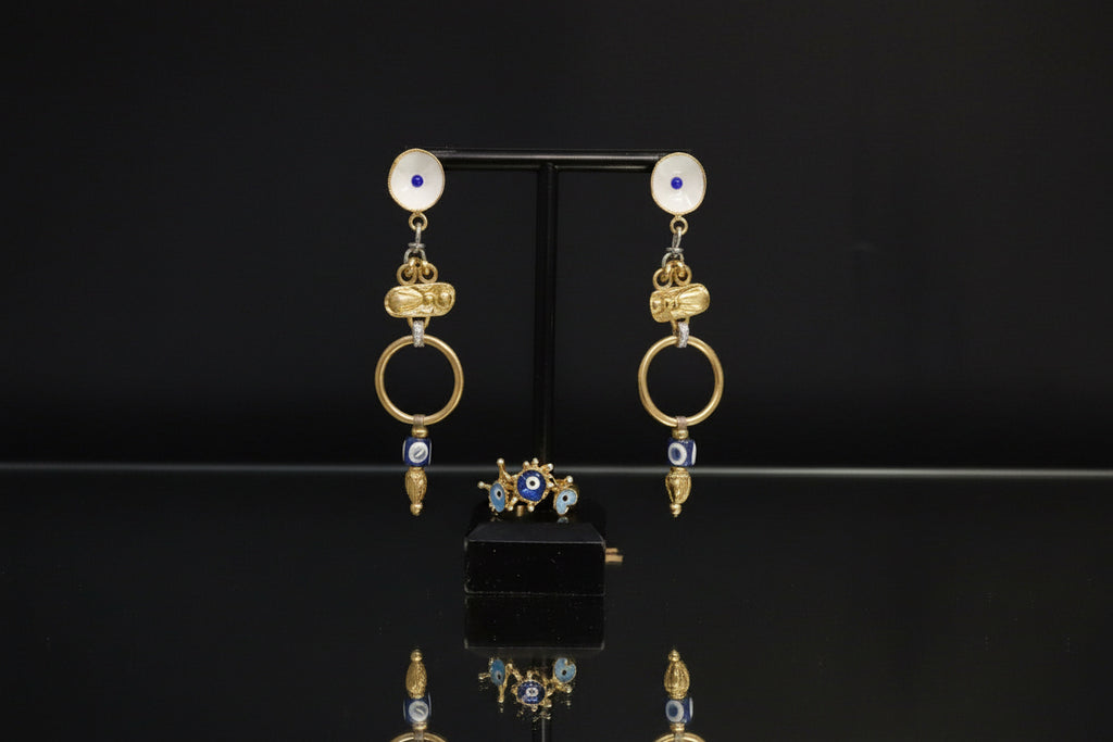 Evil Eye Drop Earings