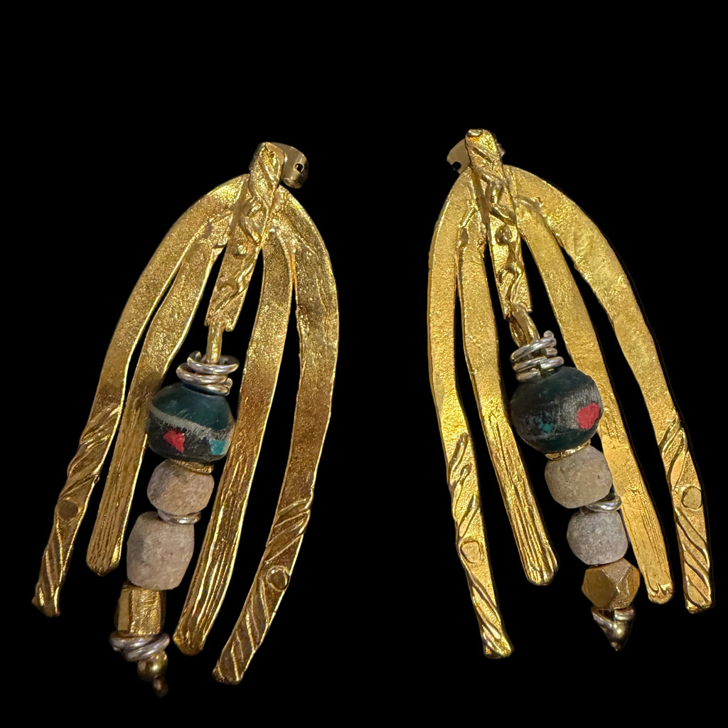 Golden Arc Earrings