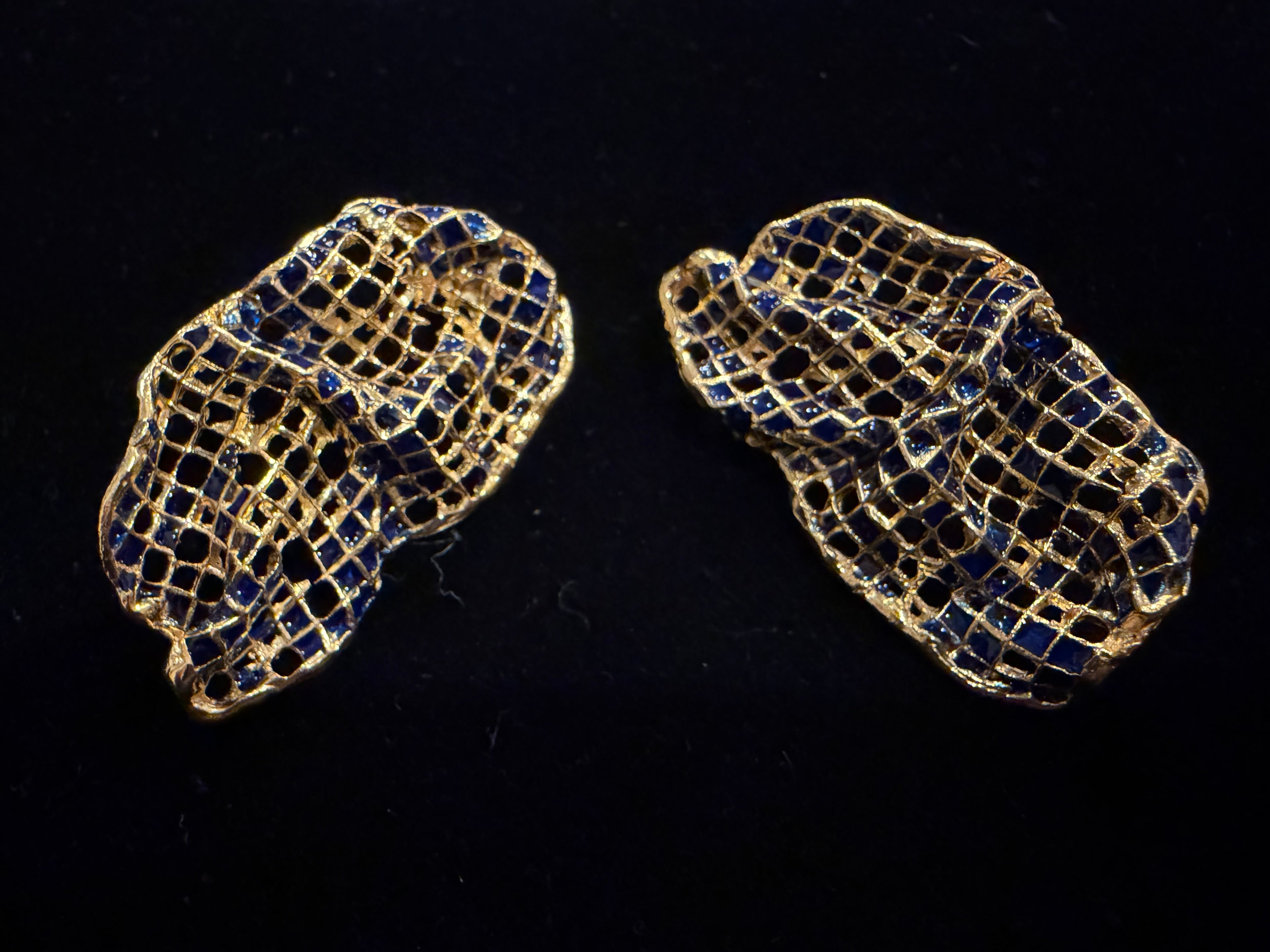 Honeycomb Stud Earrings